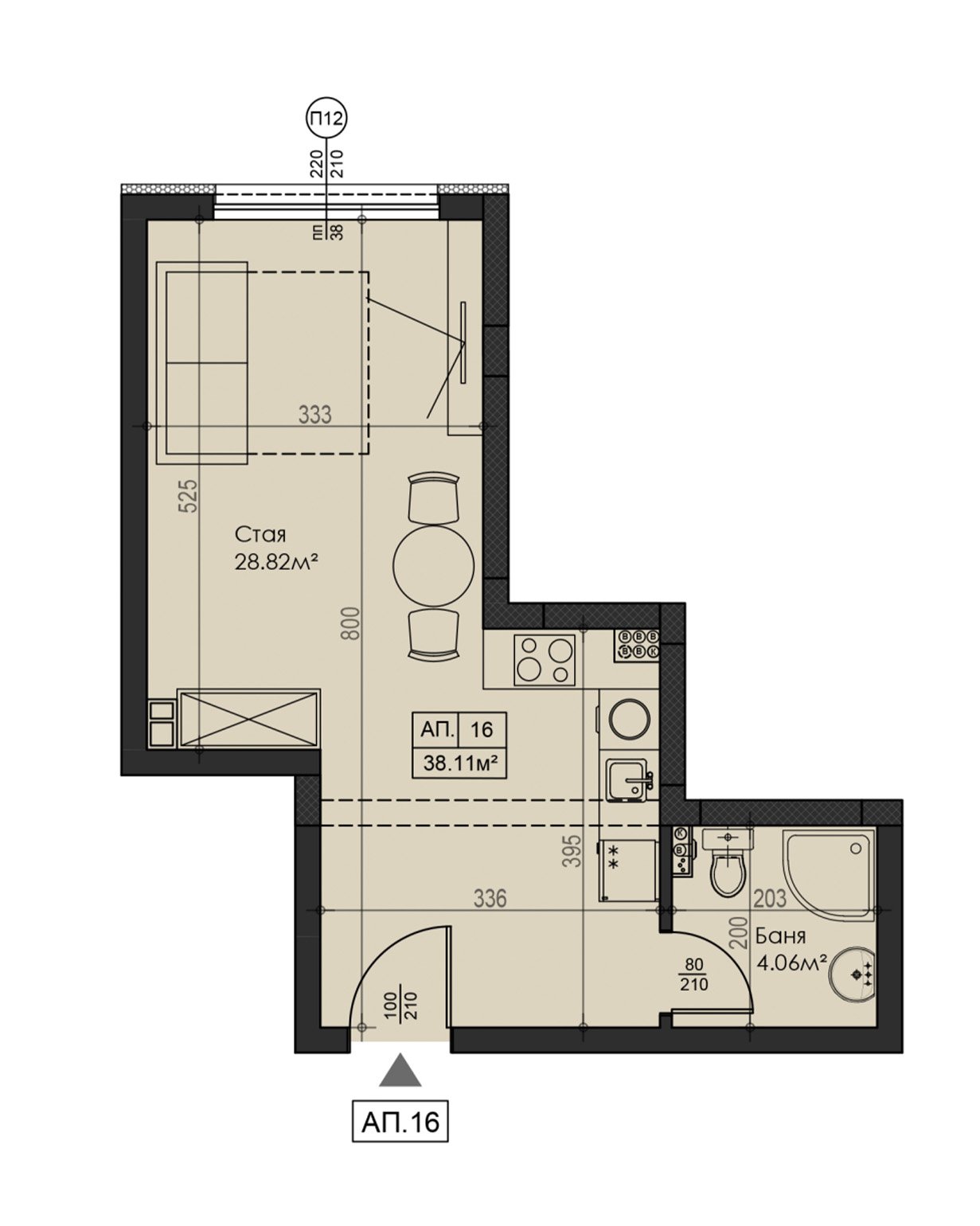 Apartment plan 16