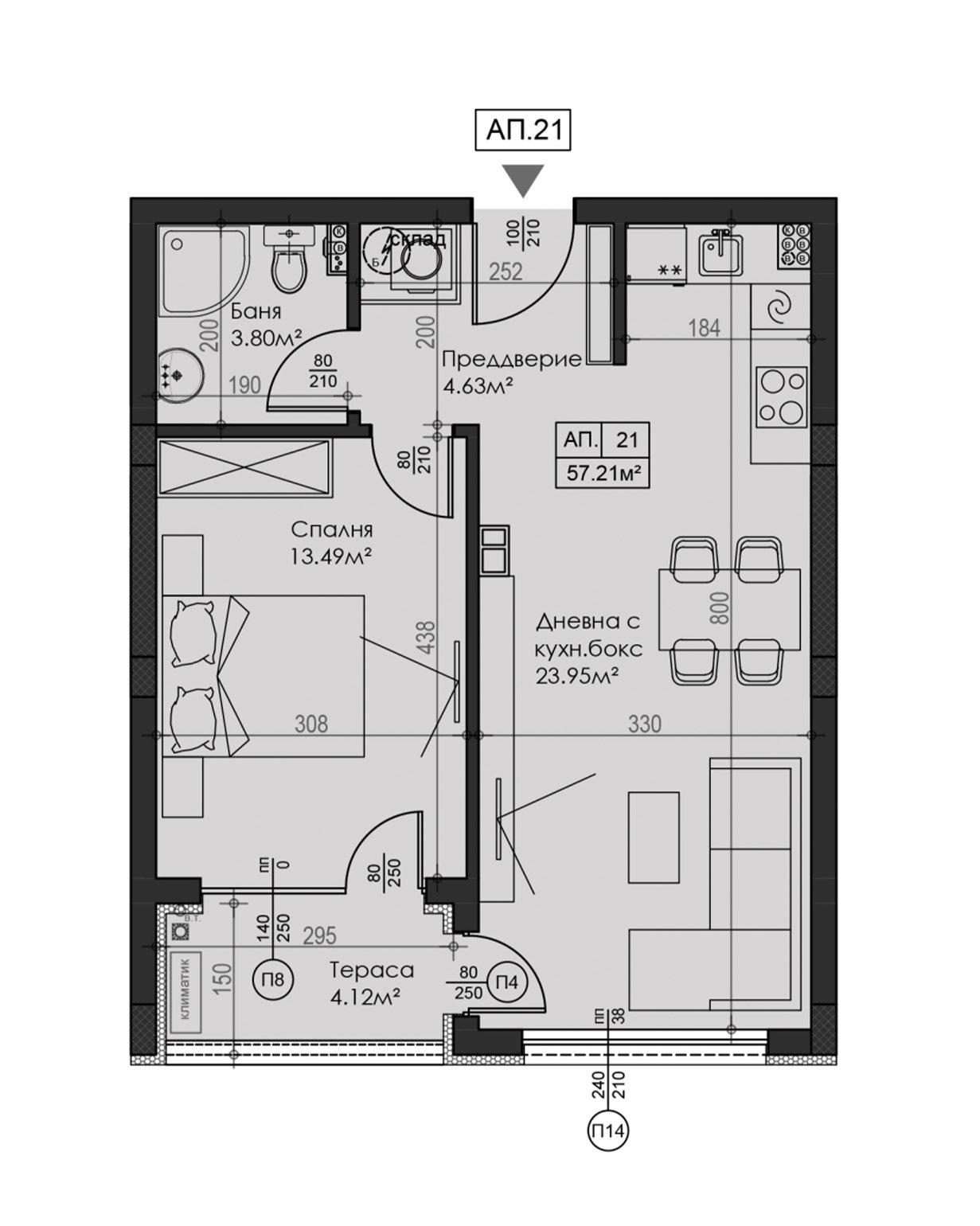 Apartment plan 21