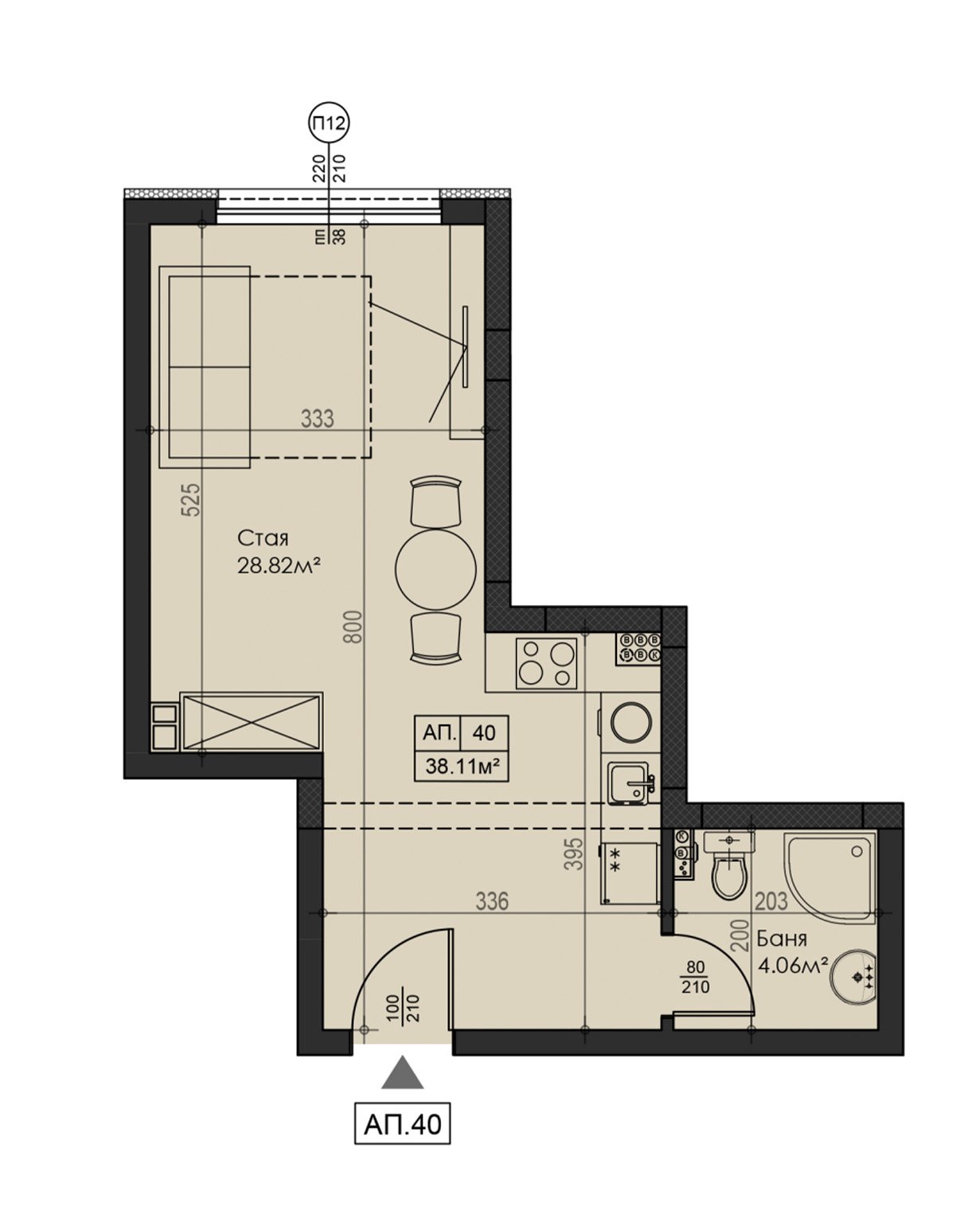 Apartment plan 40